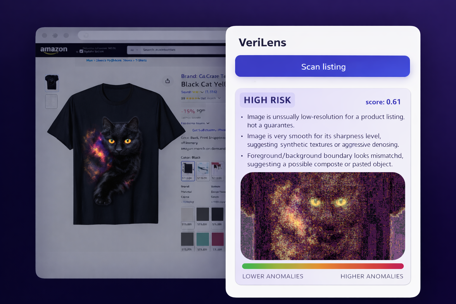 VeriLens model preview screenshot
